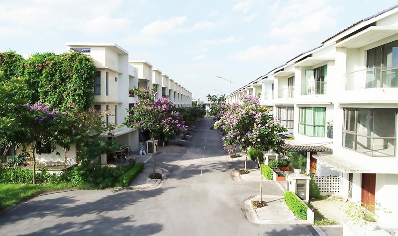 Ảnh thực tế  biệt thự liền kề Arden Park Thạch Bàn – Hà Nội Garden City