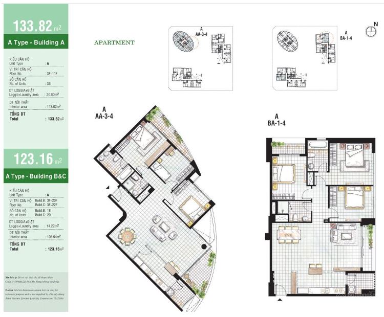 Thiết kế căn hộ tại dự án Riverpark Residence.