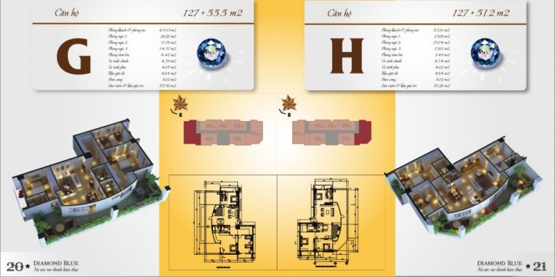 Thiết kế chi tiết từng căn hộ