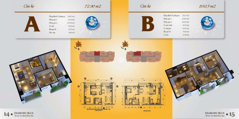 Thiết kế chi tiết từng căn hộ 