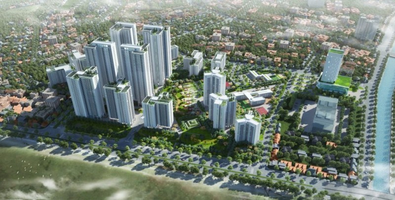  Quần thể khu đô thị Hồng Hà Eco City rộng lớn, mang đến không gian sống trong lành