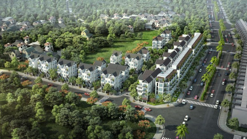 Phối cảnh tổng thể dự án Hateco Green City