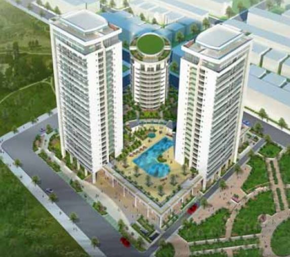 Phối cảnh tổng thể Riverpark Residence