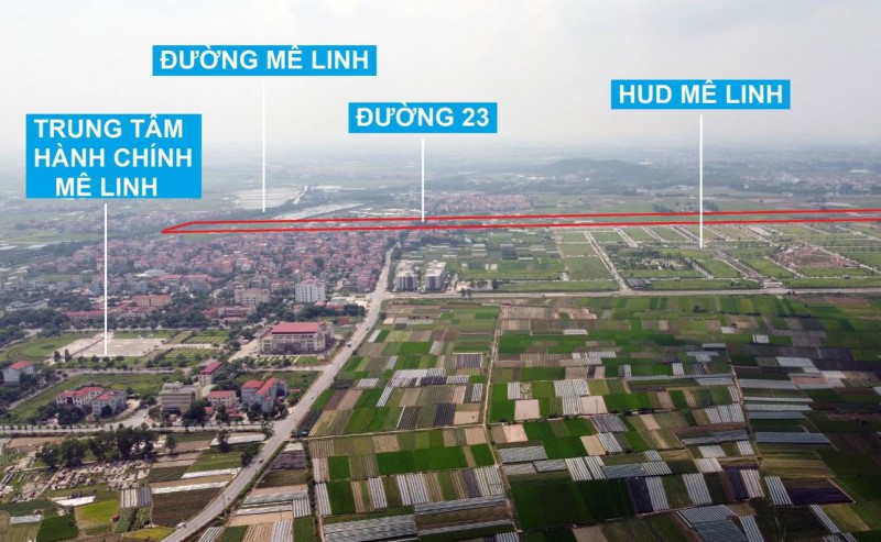 Đường Vành đai 4 - Vùng Thủ đô Hà Nội đoạn qua huyện Mê Linh