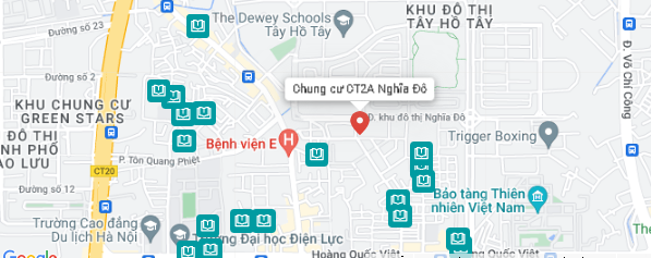 Vị Trí Chung Cư CT2A Nghĩa Đô