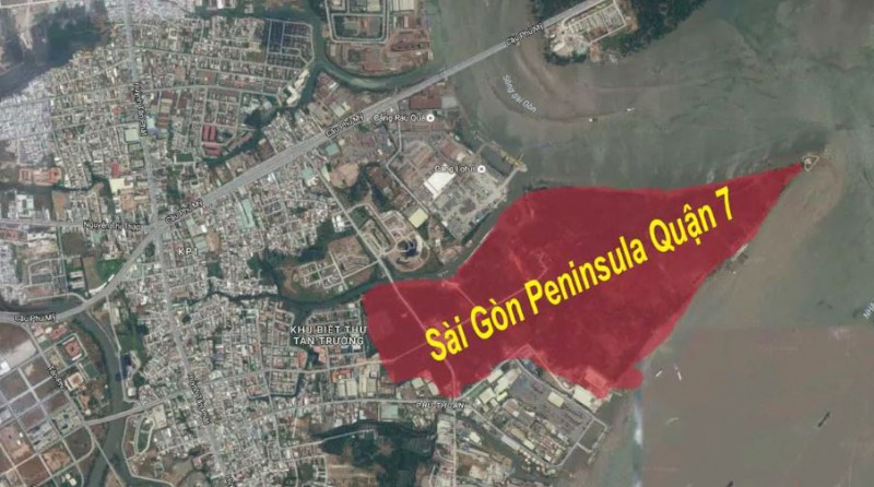 Vị trí Dự án Saigon Peninsula Quận 7 trên Google Maps