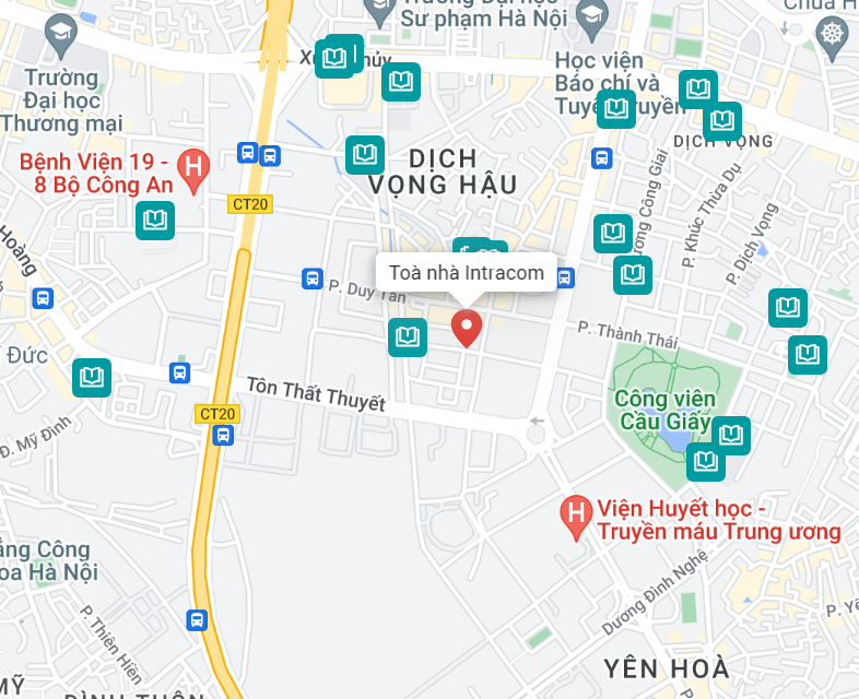 Vị Trí Dự Án Tòa Nhà Intracom