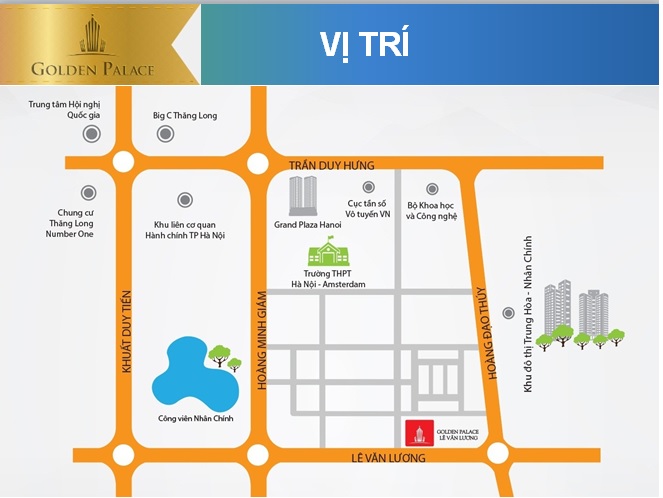 vị trí chung cư golden palace lê văn lương